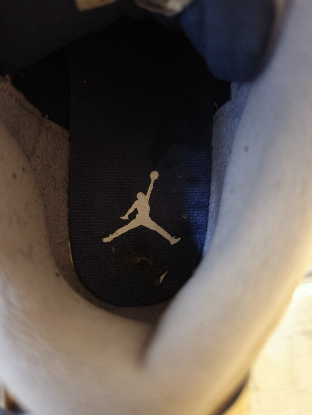 FOR SALE AIR JORDAN RETRO 3 "GEORGETOWN" NAVY SIZE 10. - Picture 8 of 16